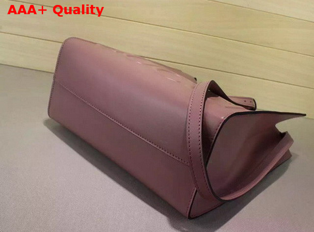 Gucci XL Leather Tote Hibiscus Pink Leather Replica