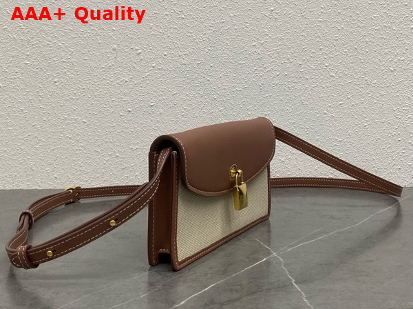 Loro Piana Extra Pochette Linen Cotton Natural Caramel Sugar Sun Gold Replica