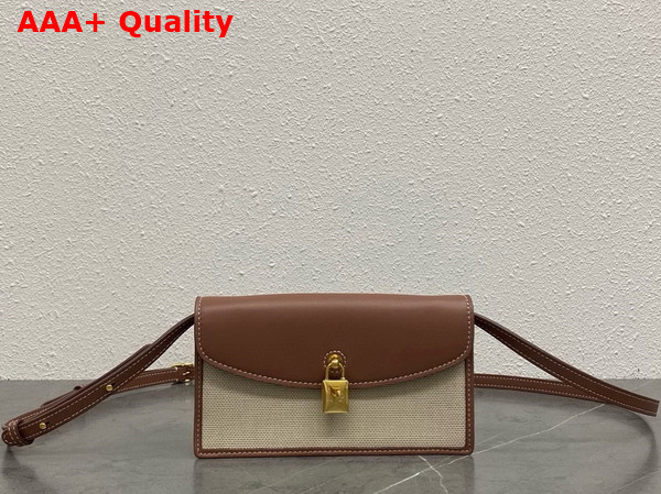 Loro Piana Extra Pochette Linen Cotton Natural Caramel Sugar Sun Gold Replica