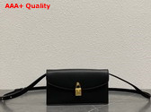Loro Piana Extra Pochette in Black Calfskin Replica