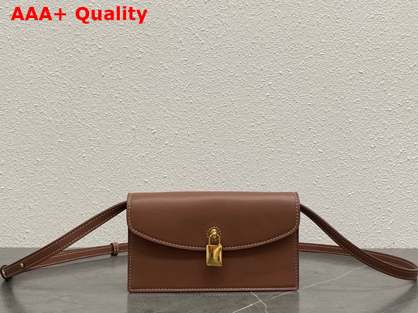 Loro Piana Extra Pochette in Caramel Sugar Calfskin Replica