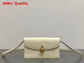 Loro Piana Extra Pochette in Whisper White Calfskin Replica