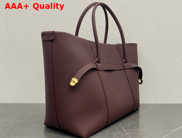 Loro Piana Large Ghiera Shopper Calfskin Azuki Beans Sun Gold Replica