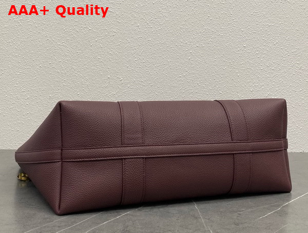 Loro Piana Large Ghiera Shopper Calfskin Azuki Beans Sun Gold Replica