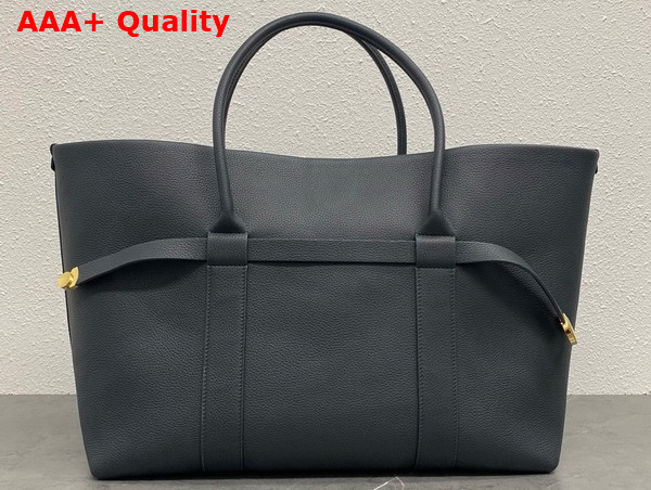 Loro Piana Large Ghiera Shopper Calfskin Blue Navy Sun Gold Replica