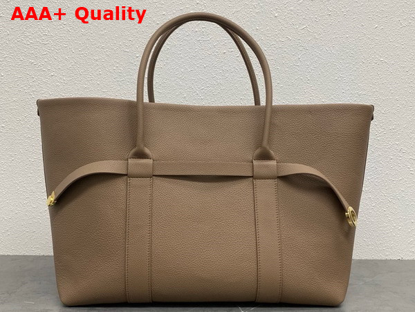 Loro Piana Large Ghiera Shopper Calfskin Fossil Sun Gold Replica