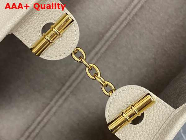 Loro Piana Large Ghiera Shopper Calfskin Light Travertine Sun Gold Replica