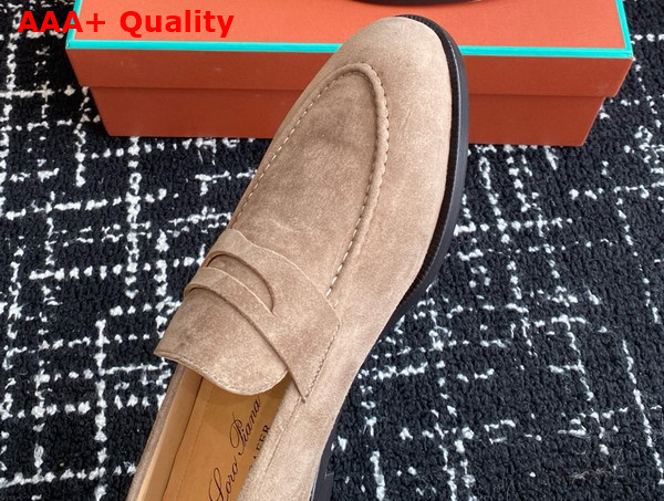 Loro Piana Sergio Loafer in Dusk Suede Leather Replica