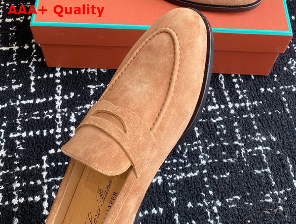 Loro Piana Sergio Loafer in Mole Suede Leather Replica