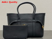 Loro Piana Small Ghiera Shopper Calfskin Blue Navy Sun Gold Replica