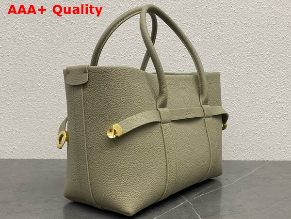 Loro Piana Small Ghiera Shopper Calfskin Dried Taragon Sun Gold Replica
