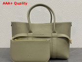 Loro Piana Small Ghiera Shopper Calfskin Dried Taragon Sun Gold Replica