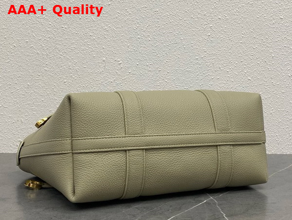 Loro Piana Small Ghiera Shopper Calfskin Dried Taragon Sun Gold Replica