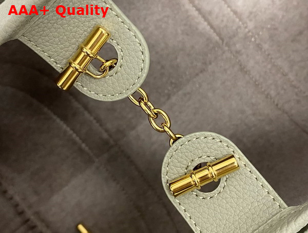Loro Piana Small Ghiera Shopper Calfskin Dried Taragon Sun Gold Replica