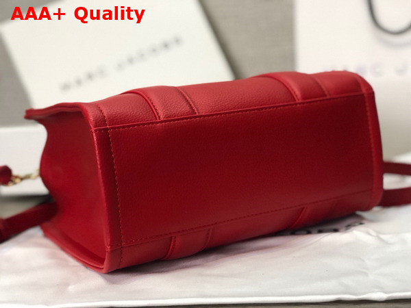 Marc Jacobs Leather Mini Tote Bag in True Red Replica