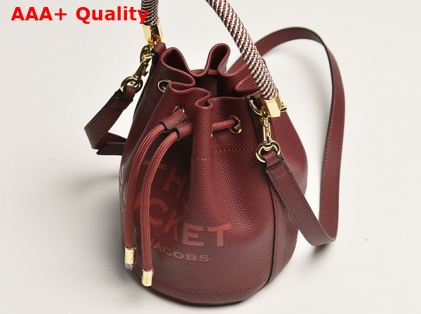 Marc Jacobs The Leather Bucket Bag in Chianti Full Grain Leather Replica