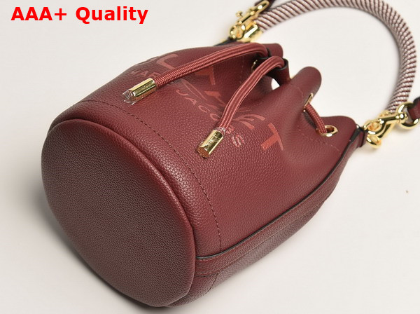 Marc Jacobs The Leather Bucket Bag in Chianti Full Grain Leather Replica