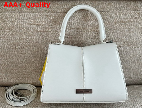 Marc Jacobs The St Marc Top Handle Bag in White Smooth Leather Replica