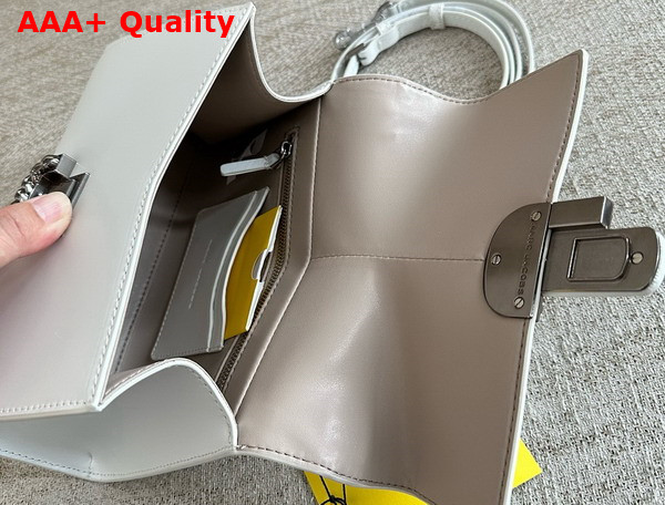 Marc Jacobs The St Marc Top Handle Bag in White Smooth Leather Replica