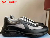 Prada Americas Cup Biker Fabric Sneakers in Black 3E6420 Replica