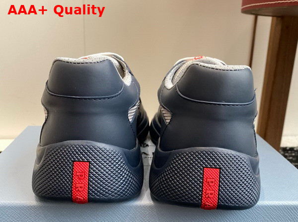 Prada Americas Cup Biker Fabric Sneakers in Royal Blue 3E6420 Replica
