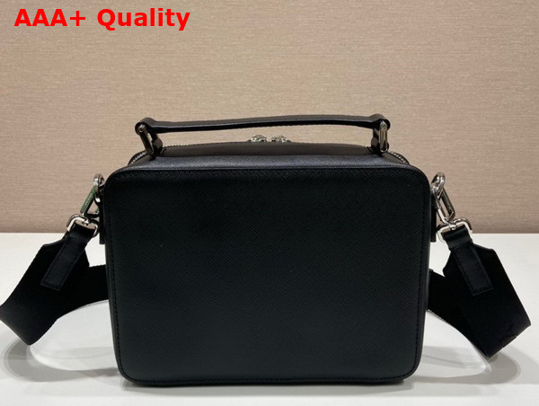 Prada Brique Saffiano Leather Bag in Black 2VH069 Replica