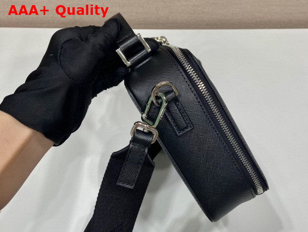 Prada Brique Saffiano Leather Bag in Black 2VH069 Replica