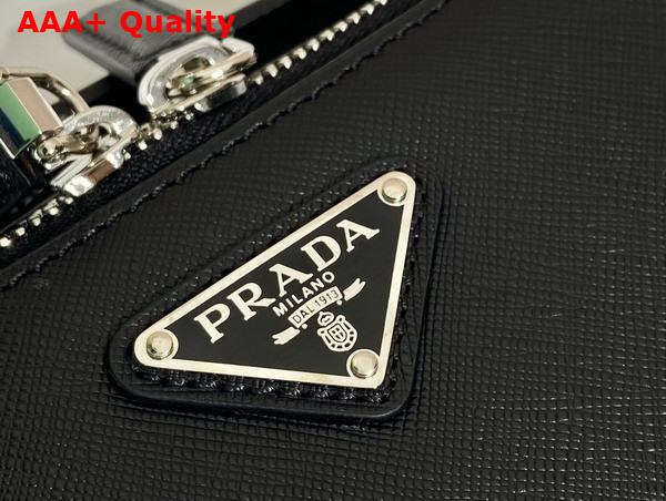 Prada Brique Saffiano Leather Bag in Black 2VH069 Replica