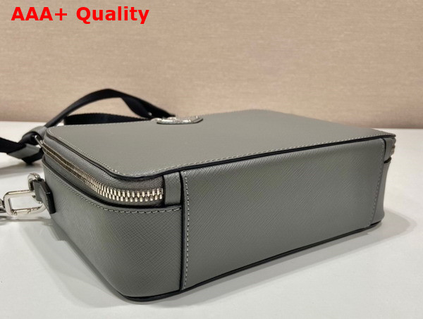 Prada Brique Saffiano Leather Bag in Marble Gray 2VH069 Replica