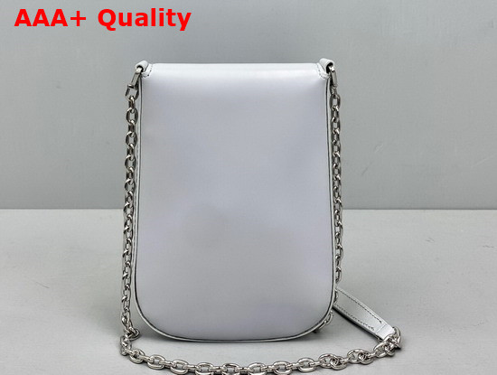 Prada Brushed Leather Mini Bag in Cornflower Blue 1BH185 Replica