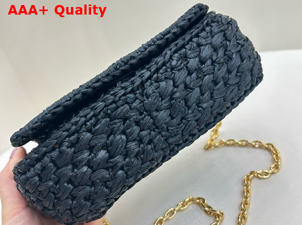Prada Crochet Shoulder Bag in Black 1BF135 Replica