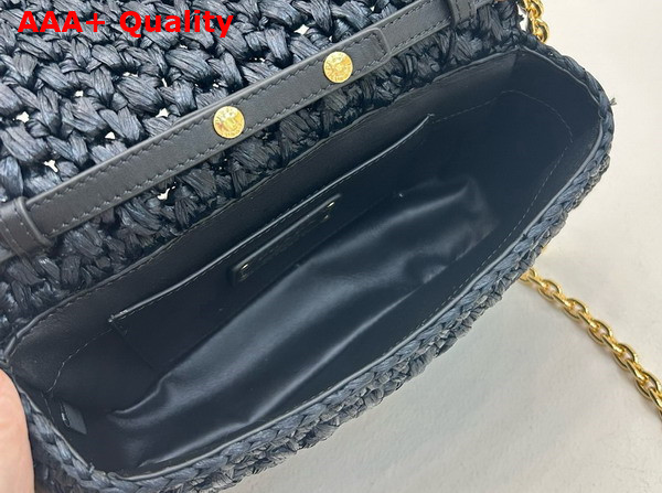 Prada Crochet Shoulder Bag in Black 1BF135 Replica