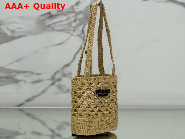 Prada Crochet Tote Bag in Natural 1BG494 Replica