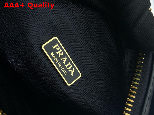 Prada Dangle Leather Top Handle Mini Bag in Black 1BB137 Replica