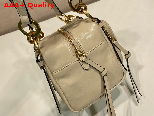 Prada Dangle Leather Top Handle Mini Bag in Powder Pink 1BB137 Replica