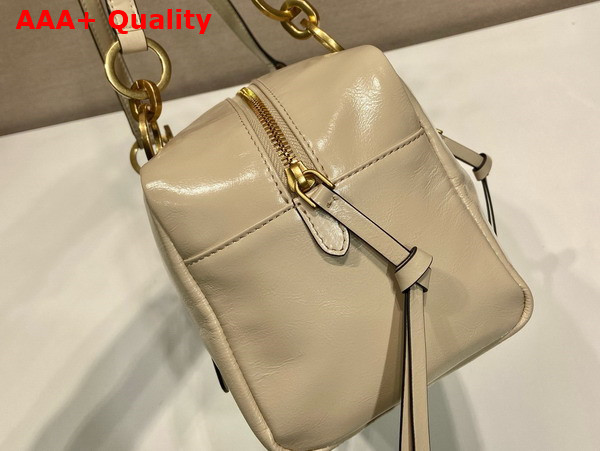 Prada Dangle Medium Leather Top Handle Bag in Powder Pink 1BB138 Replica