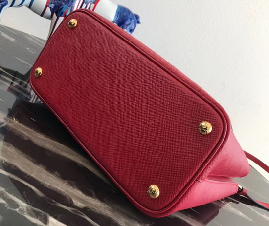 Prada Double Saffiano Leather Bag in Red