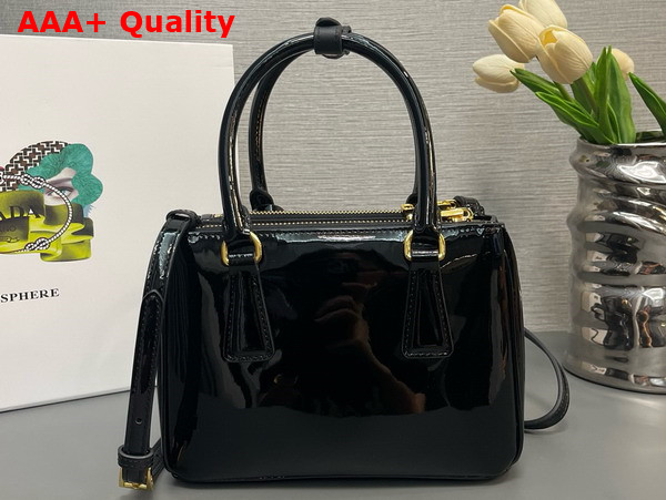 Prada Galleria Patent Leather Mini Bag in Black 1BA906 Replica