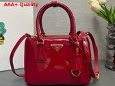 Prada Galleria Patent Leather Mini Bag in Red 1BA906 Replica
