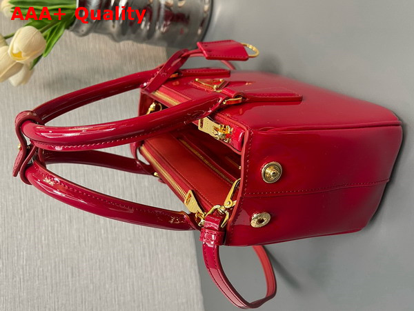 Prada Galleria Patent Leather Mini Bag in Red 1BA906 Replica