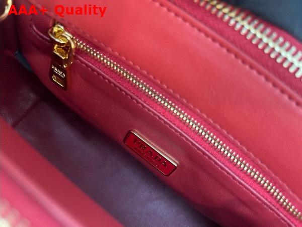 Prada Galleria Patent Leather Mini Bag in Red 1BA906 Replica
