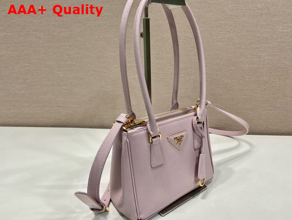 Prada Galleria Saffiano Leather Mini Bag Alabaster Pink 1BA906 Replica