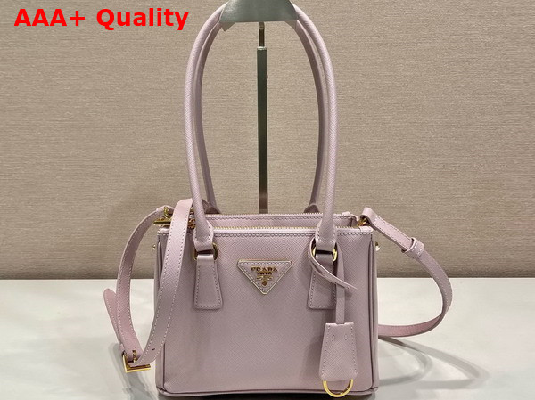 Prada Galleria Saffiano Leather Mini Bag Alabaster Pink 1BA906 Replica