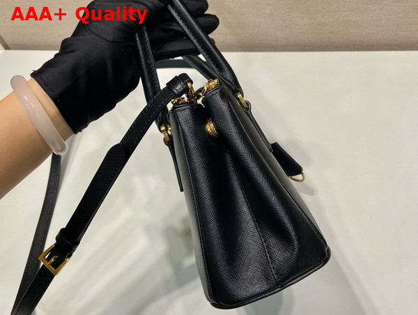 Prada Galleria Saffiano Leather Mini Bag Black 1BA906 Replica