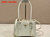 Prada Galleria Saffiano Leather Mini Bag White 1BA906 Replica