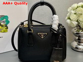 Prada Galleria Saffiano Leather Mini Bag in Black 1BA906 Replica