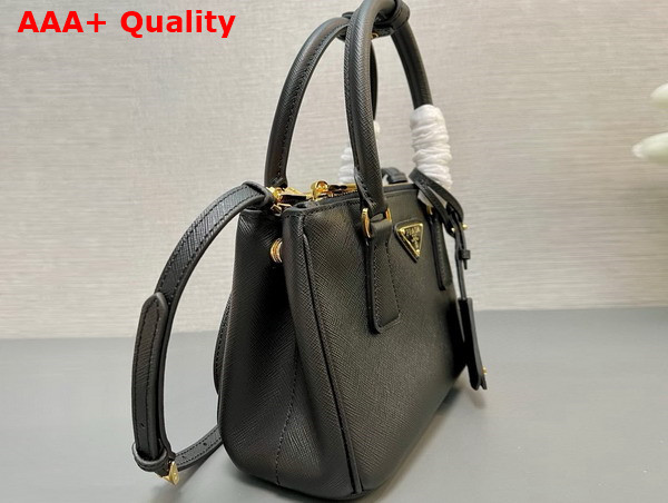 Prada Galleria Saffiano Leather Mini Bag in Black 1BA906 Replica