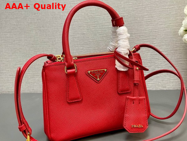 Prada Galleria Saffiano Leather Mini Bag in Red 1BA906 Replica