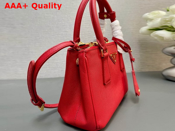 Prada Galleria Saffiano Leather Mini Bag in Red 1BA906 Replica