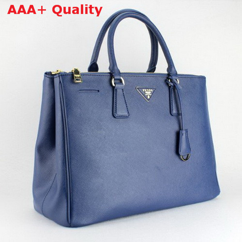 Prada Large Killer Bag Blue Saffiano Leather Replica